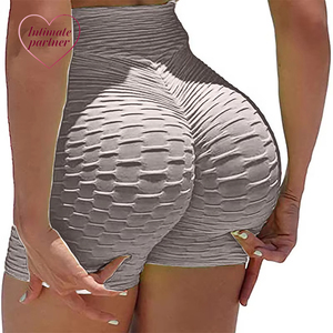 Shorts de yoga sans couture pour femmes, style européen et américain, jacquard bulle, pour le sport et la course à pied - Product Image 4