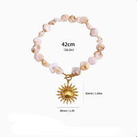 Collar de Resina Colorido para Mujer, Diseño de Bloques de Color con Patrón de Mármol, Ideal para Vacaciones de Verano en la Playa
