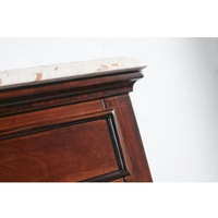 Meuble de salle de bain antique en bois simple Meuble classique royal monté au sol Armoire de salle de bain moderne et luxueuse