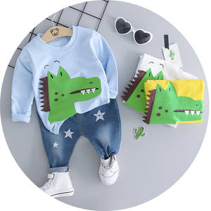 Ropa al por Mayor, Telas para Ropa, Pantimedias y Conjuntos de Camisetas Hechas en India, Camiseta de Algodón para Bebé Niño con Jeans, Aliexpress Reino Unido - Product Image 6