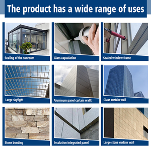 Scellant en silicone noir et blanc résistant aux intempéries, imperméable, à usage général, <span class=keywords><strong>prix</strong></span> d'usine, scellant en silicone neutre - Product Image 4