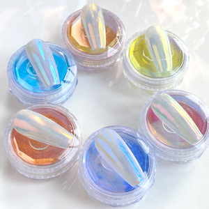 TSZS-Polvo holográfico de neón brillante <span class=keywords><strong>para</strong></span> <span class=keywords><strong>uñas</strong></span>, colorido, rosa, azul, amarillo, espejo de <span class=keywords><strong>uñas</strong></span>, venta al por mayor - Product Image 3