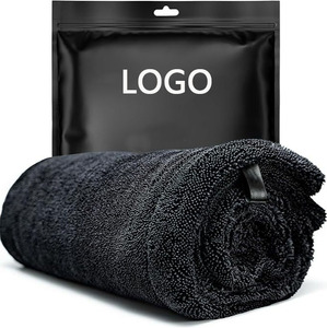 <span class=keywords><strong>Serviette</strong></span> de nettoyage et de séchage en microfibre torsadée 500 GSM pour l'entretien automobile et le detailing auto - Product Image 1