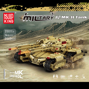 Moule King 20011S 3445PCS Militaire Serie Mammoth Tank Véhicule Blindé Briques Modèle Technique Jouet Éducatif Festival Cadeau - Product Image 2