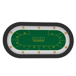 Doreyh — <span class=keywords><strong>Table</strong></span> de jeu en bois massif, plateau de <span class=keywords><strong>Poker</strong></span>, jeu Texas, pour 10 personnes, utilisé - Product Image 4