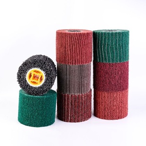 Roue de tréfilage non tissée de dureté moyenne Roues à lamelles de 100mm pour tirer la brosse à tampon <span class=keywords><strong>Scotch</strong></span> Support personnalisé OEM/ OBM - Product Image 3