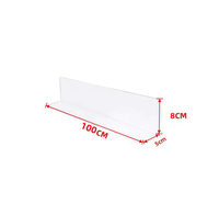 Grandes barrières transparentes en PVC pour lit, canapé et divan, avec adhésif