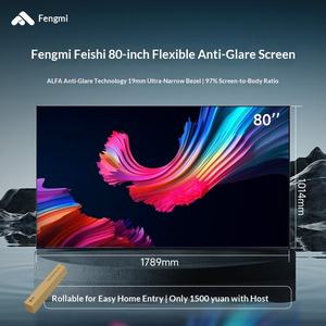 Écran flexible anti-lumière <span class=keywords><strong>Fresnel</strong></span> <span class=keywords><strong>Fengmi</strong></span> 80 pouces, écran de télévision laser F2, projection à très courte focale, 4K HD 16:9, rideau - Product Image 2
