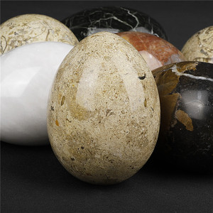 Factory Wholesale Home Decoration Ornament <strong>Marble</strong> <strong>Egg</strong> Shape Stone Crafts 7.5cm Natural Stone Afghan Jade Dinosaur <strong>Egg</strong> - Product Image 5