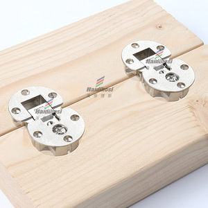 Bisagras para Muebles Haidibosi, Bisagras de Media Mortaja de Aleación de Zinc para Puertas Abatibles con Recubrimiento de Níquel, Diseño Moderno - Product Image 2