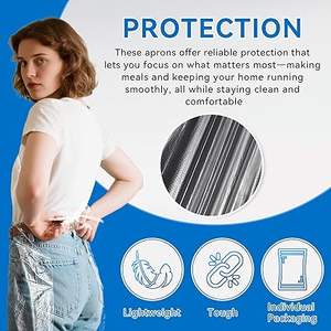 Huamaohengchun 100 Delantales Desechables para Adultos 23.637.4 Delantales de Cocina Impermeables Ecológicos de PBAT/PLA - Product Image 5