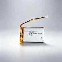 Batterie polymère au lithium rechargeable 3,7 V 1850 mAh, cellule Li-polymère personnalisable OEM pour traceur GPS et dispositif médical