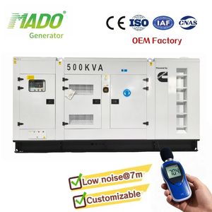 Combien coûte un groupe électrogène de 500 kVA 400 kW 50 Hz triphasé alimenté par un moteur 6ZTAA13-G2, type silencieux ? - Product Image 1