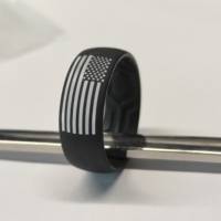 Bagues de mariage en silicone personnalisées pour hommes