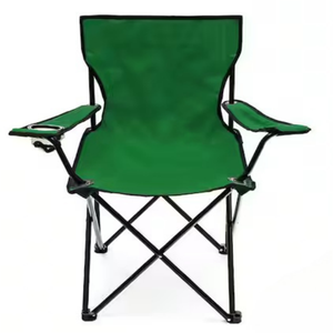 Chaise pliable écologique pour le camping, la randonnée et la pêche avec structure en fer et tissu Oxford pour la plage, le jardin, les loisirs en plein air 48x48x80cm - Product Image 2