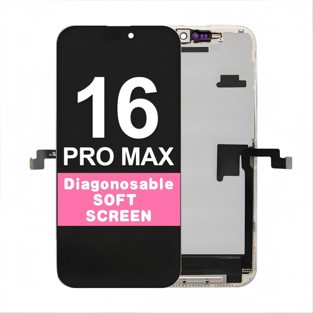 New Tech Diagnostic Faruix Soft OLED Screen for 16 PM 120HZ Refresh Rate Soft Ecran OLED Display Replace for iPhone 16 Pro Max