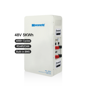 Batería de 48V 100Ah para 5KW, 6000 Ciclos, 16S 100A, 32 Paralelos, CAN RS485, Electrodomésticos, Montaje en Pared - Product Image 1