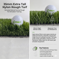 Tapis de simulateur de golf en gazon artificiel pour terrain de golf, tapis de simulateur de terrain de golf en gazon synthétique