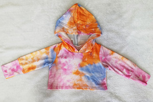Vêtements d'automne pour enfants, tenue décontractée pour filles, ensemble de survêtement 2 pièces, haut à capuche à manches longues, pantalon de jogging, survêtement tie-dye pour enfants et adolescents - Product Image 4