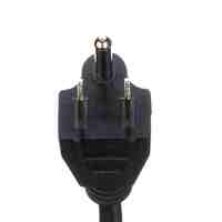 Câble d'alimentation en cuivre PVC noir Sheng H05VV-F conforme aux normes ETL, avec extrémités ouvertes, 15A, prise NEMA-15P, rallonges triphasées