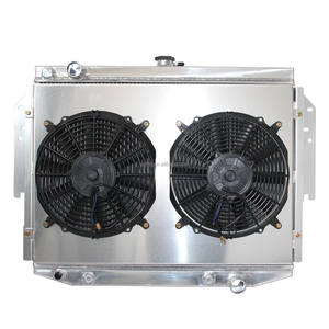 مبرد تبريد كامل من الألومنيوم مع غطاء مروحة لسيارات كرايسلر كوردوبا فيفث أفينيو/دودج أسبن ديبلوم ميرادا/بليموث كارافيل 76-89 - Product Image 4