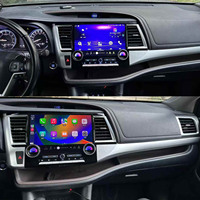 Radio con pantalla táctil de 12.6 pulgadas, Android 13, GPS, navegación, CarPlay para Toyota Highlander 2015-2021, unidad principal.