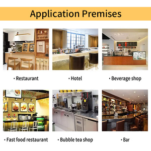 Stazione di lavoro commerciale in acciaio inox per ristoranti, caffetterie, <span class=keywords><strong>bar</strong></span> di bubble tea, banconi per tè al latte, <span class=keywords><strong>attrezzature</strong></span> per cucine e armadietti. - Product Image 6