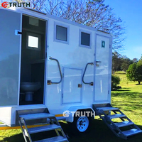 Chine extérieur luxe portable salles de bain chariot portable toilettes remorque camping caravane mobile toilette remorque