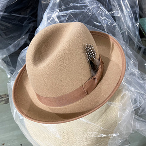 Chapeaux Fedora personnalisés pour hommes, plumes tendance, doublure en satin, plusieurs couleurs, <span class=keywords><strong>chapeau</strong></span> Fedora <span class=keywords><strong>Homburg</strong></span> de haute qualité - Product Image 2