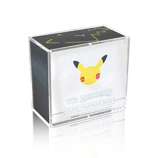 Custom Durable 5-6mm Thick Uv Protection with Magnetic Lid TCG Storage Box Etb Acrylic Box Acrylic Display Stand