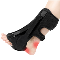 Orthèse dorsale élastique réglable pour fasciite plantaire, soulagement de la douleur, attelle de nuit, soutien de la cheville