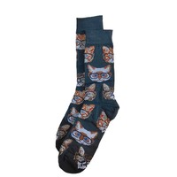 HY-1227 2021 nouveau Design Jacquard chat chaussettes pour femmes mi-mollet équipage longueur heureux cochon dessin animé respirant tricoté Chaussettes