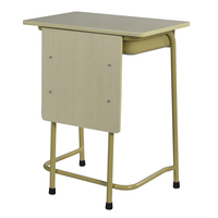 Échantillon gratuit de banc d'école en métal et ensemble de chaises de bureau pour les étudiants d'université pour la salle de classe et l'hôtel