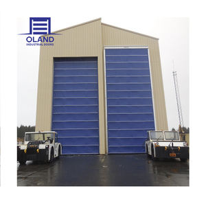 Puerta industrial enrollable plegable superior Flexible de tela de PVC automática grande para hangar de aviones - Product Image 6