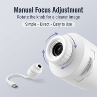 Mini projecteur d'étoiles, veilleuse USB, projecteur de galaxie, lampe ciel étoilé avec cartes de films et bouton de mise au point pour la décoration de chambre, voiture, etc.