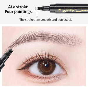 <span class=keywords><strong>Crayon</strong></span> à sourcils et eye-liner 2-en-1 AYONICE certifié MSDS transfrontalier, double embout, quatre pointes, imperméable et résistant à la transpiration, pour barbe masculine - Product Image 4