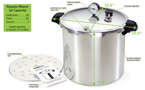 <span class=keywords><strong>Olla</strong></span> <span class=keywords><strong>a</strong></span> presión de aleación de aluminio de 23L, estufa de Gas <span class=keywords><strong>a</strong></span> prueba de explosiones gruesa para el hogar, <span class=keywords><strong>olla</strong></span> <span class=keywords><strong>a</strong></span> presión de <span class=keywords><strong>doble</strong></span> fondo - Product Image 5