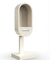 Support de décoration moderne en métal pour cabine téléphonique, pour livre d'or audio-vidéo, idéal pour mariages et événements