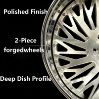 Jantes forgées Dub Floaters 17-24 pouces, finition polie, à déport profond, 8x6.5 6x139.7, pour pick-up et SUV, compatibles F150 Truck Silverado 2500