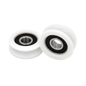 Cuscinetto a Rulli con Scanalatura a U 12x44x16mm, Diametro Interno 12MM, Diametro Esterno 44MM, Spessore 16MM, Ruota per Cancello Scorrevole, Puleggia in Plastica POM - Product Image 4