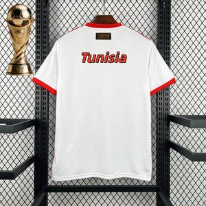 Maillot d'entraînement de l'équipe nationale de <span class=keywords><strong>Tunisie</strong></span> Or 2026 – Kit d'échauffement d'été avec découpe automatisée, séchage rapide, unisexe, style thaïlandais - Product Image 3