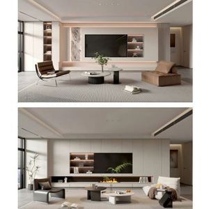 Meuble TV mural moderne minimaliste à succès, couleur personnalisable, fabriqué en Chine pour le salon - Product Image 6