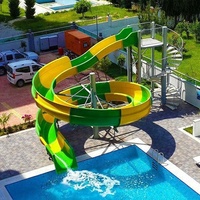 Toboggans aquatiques professionnels pour piscines privées, toboggans aquatiques commerciaux utilisés