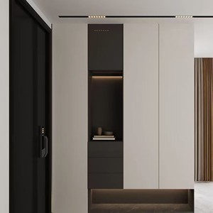 Armoires basses de cuisine de style japonais Boyce, aménagement compact + étagère ouverte - Product Image 3