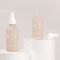 Emballage cosmétique 30ml 50ml 60ml 100ml Bouteilles de pulvérisation pour le corps Bouteille de pulvérisation de toner en verre dépoli avec boîte cylindrique artisanale