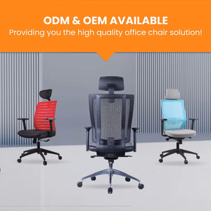 Wholesale Ergonomic Executive Office Chair Real Leather Swivel Boss Chair with Mesh Support - Product Image 3