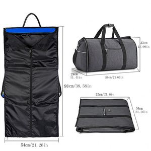 Custom Oxford Garment <b>Bags</b> Large Capacity Folding Travel <b>Bag</b> <b>Duffel</b> Black Flight Suit Handbag Weekend <b>Bag</b> With Shoe for Men - Product Image 2