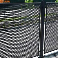 Panneaux en aluminium perforé de couleur noire personnalisée pour étagères/grilles/sols/facades