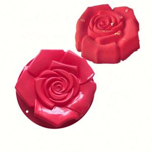 Moule en silicone personnalisé en forme de grande rose, plaque en silicone, moule à gâteau OEM/ODM - Product Image 1