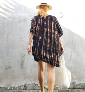 Vêtements d'été tendance pour femme, caftan court, Tie dye - Product Image 4